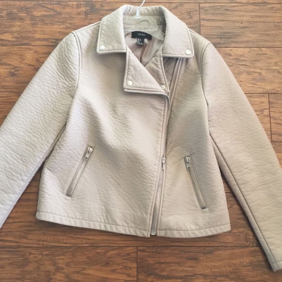 Forever 21 Leather moto jacket size L - Picture 3 of 6